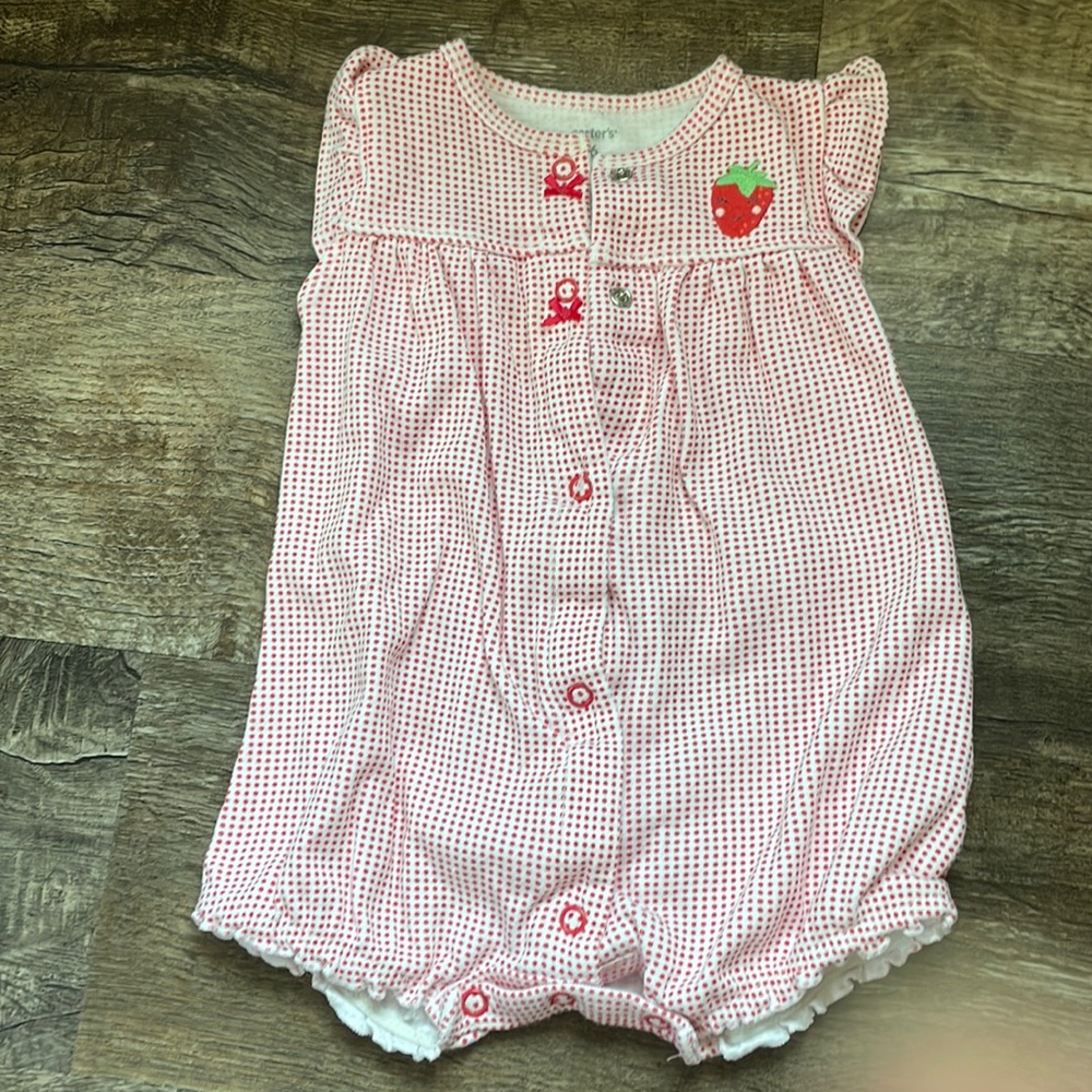 Carters Strawberry Romper